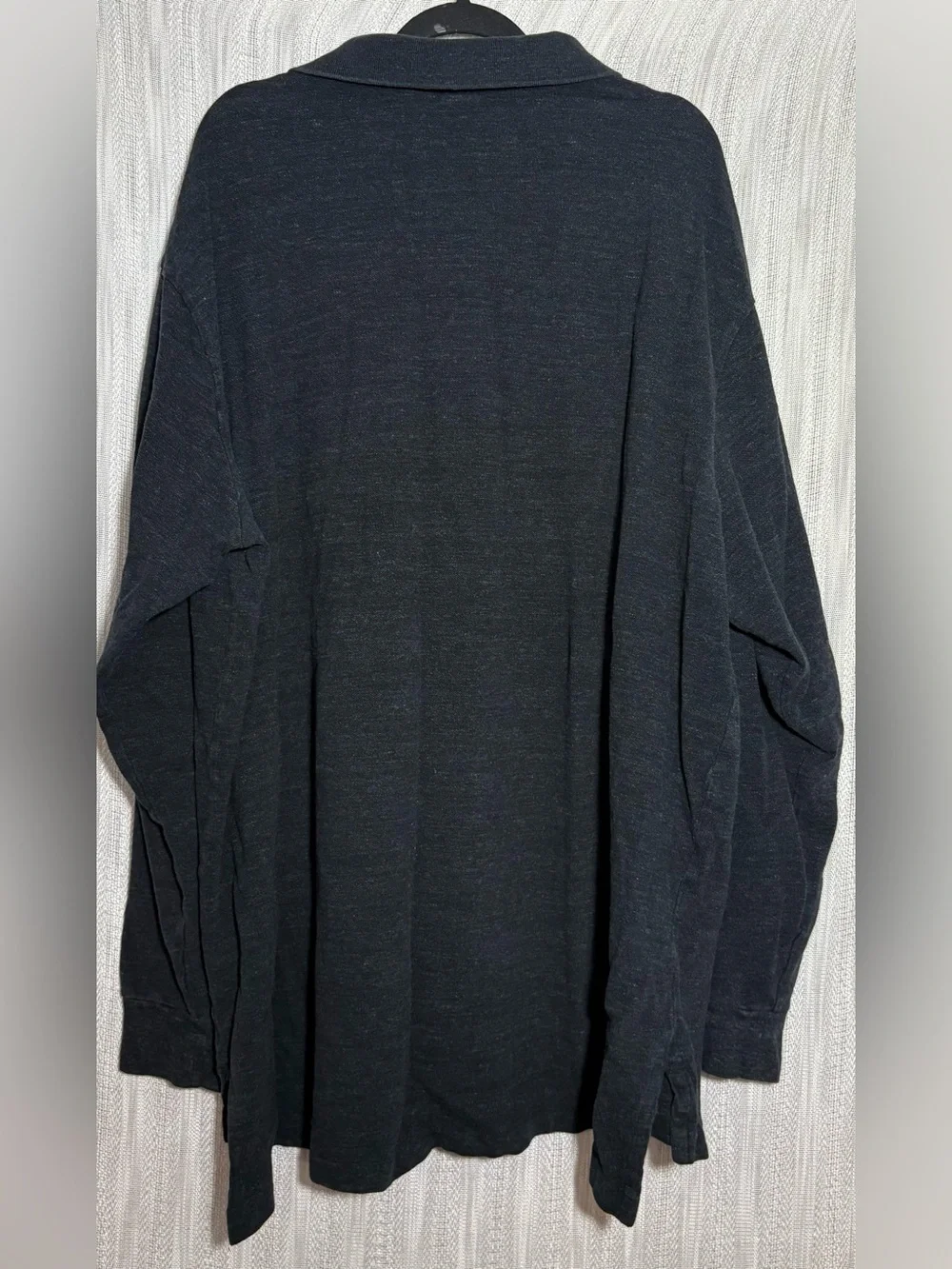 Ralph Lauren Charcole Long Sleeve Polo with Red Pony